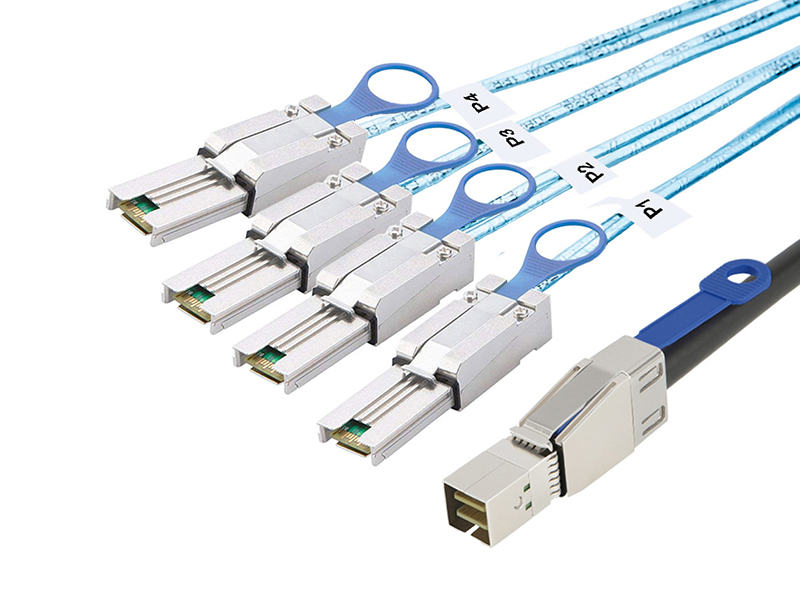 MINI SAS HD CABLE QSFP+SFF8644/SFF8088 SERVER CABLE,HIGH SPEED DATA SERVER TRANSMISSION CABLE