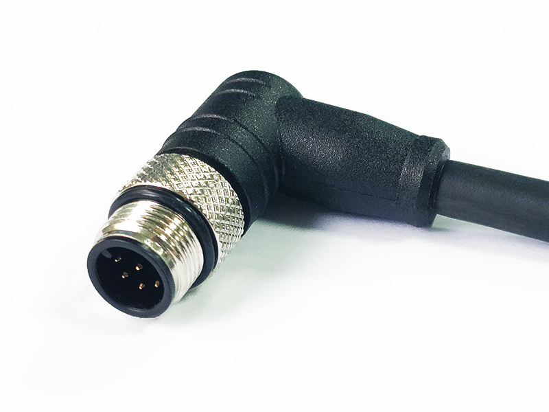 ETHERNET PROFINET RIGHT ANGLE SCREW LOCKING M12 X CODE WATERPROOF CIRCULAR CABLE