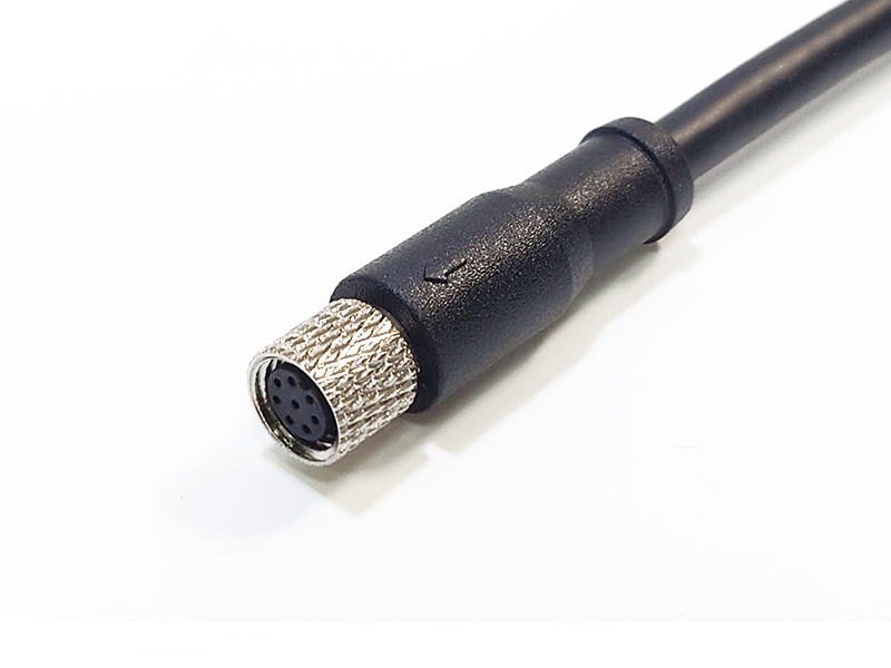 SENSOR CONNECTOR M8 SOCKET 8POS FEMALE CABLE ASSEMBLY IP67 WATERPROOF