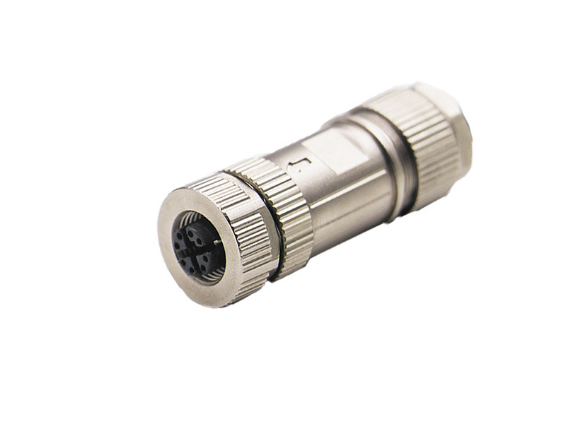 M12 X CODE ETHERNET METAL SHIELD WATERPROOF CIRCULAR CONNECTOR SOCKET