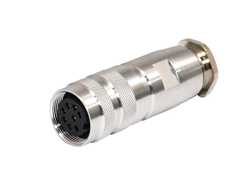 METAL SHIELD M16 CONNECTOR SOCKET AISG 5G BASE STATION WATERPROOF CONNECTOR M16 FEMALE 8PIN