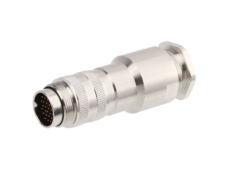 METAL SHIELD M16 CONNECTOR PLUG WATERPROOF CONNECTOR M16 MALE 24PIN